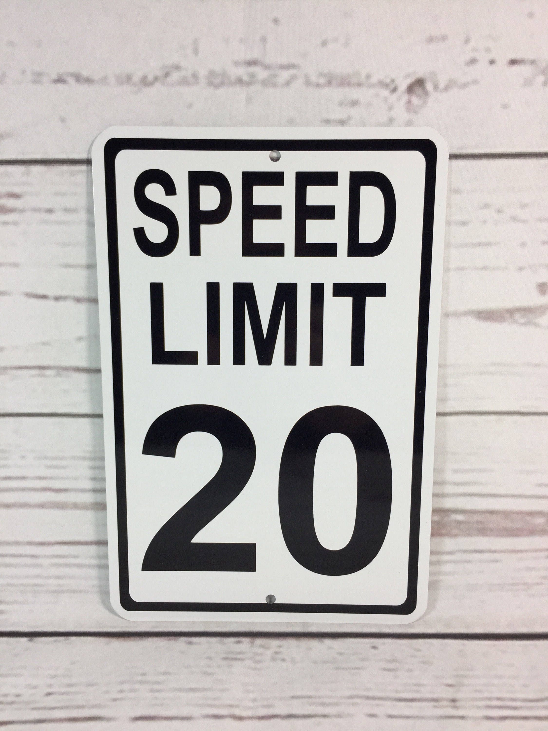 Speed Limit 20 Metal Street Traffic Sign NEW 20MPH 20th