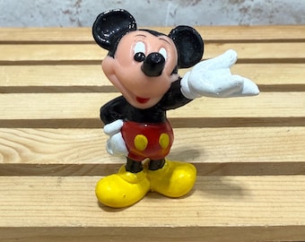 Vintage Disney Mickey Mouse posing  Mini PVC Miniature 2” Action Figure Toy Figurine by Applause