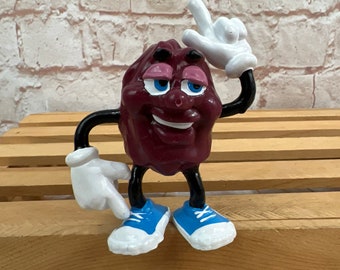 Vintage 1987 California Raisins Justin X. Grape PVC Figure