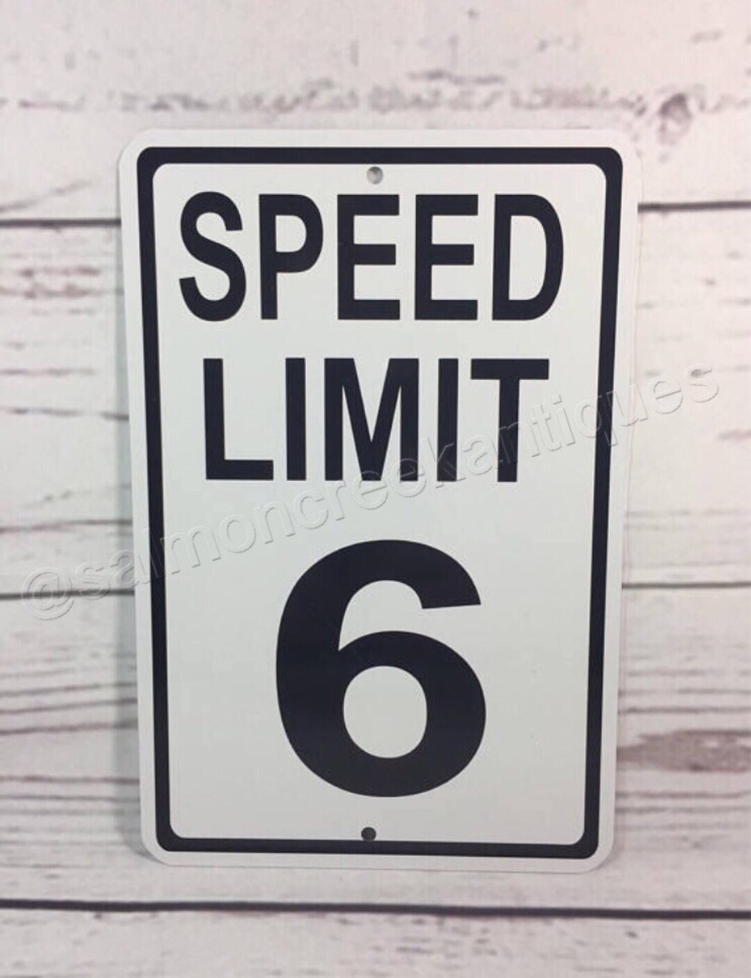 Speed Limit 6 Metal Sign: 6th Birthday Party Decor - Etsy