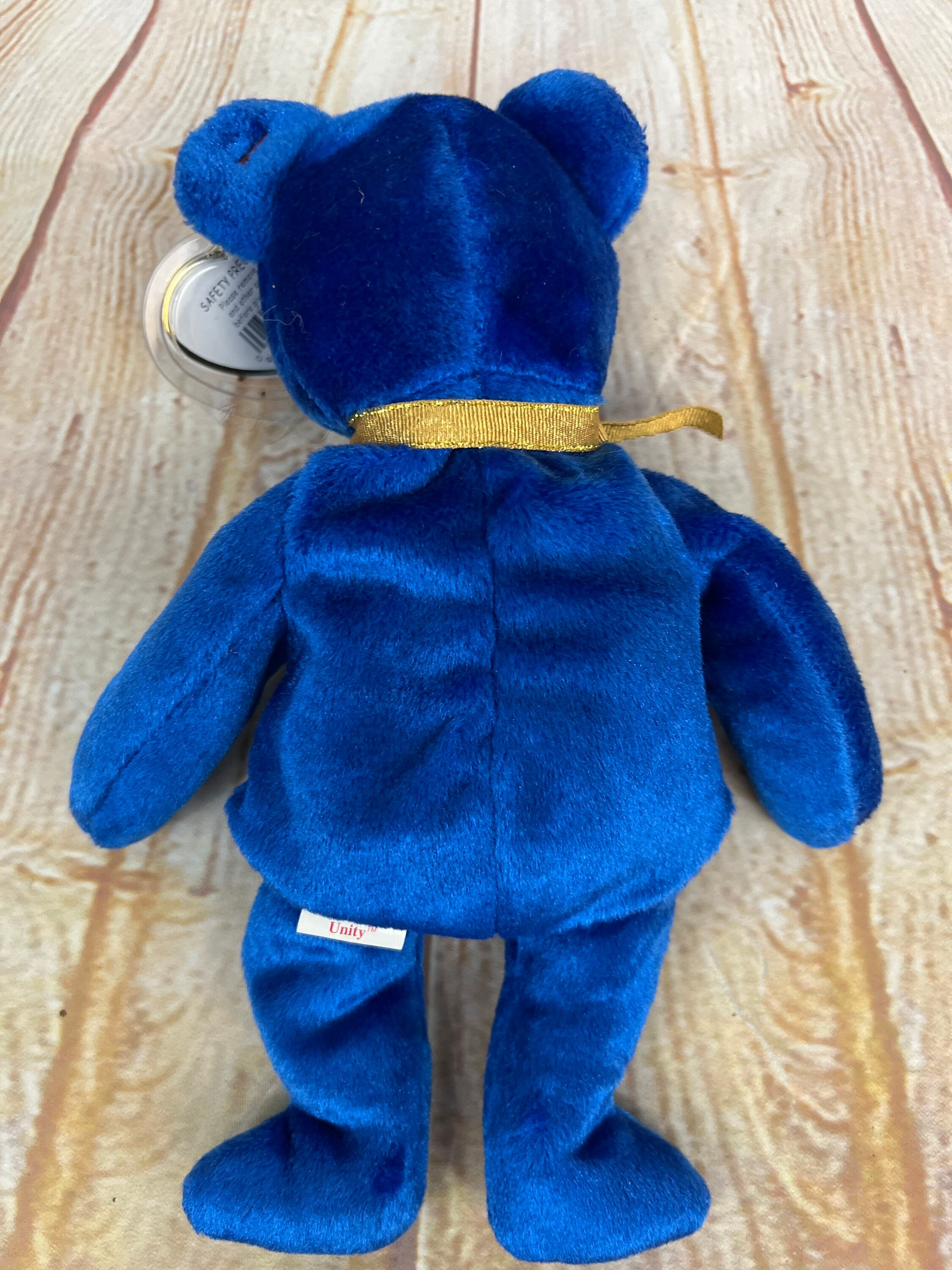 Vintage Ty Unity Bear Plush Stuffed Animal Beanie Babies 8 Etsy