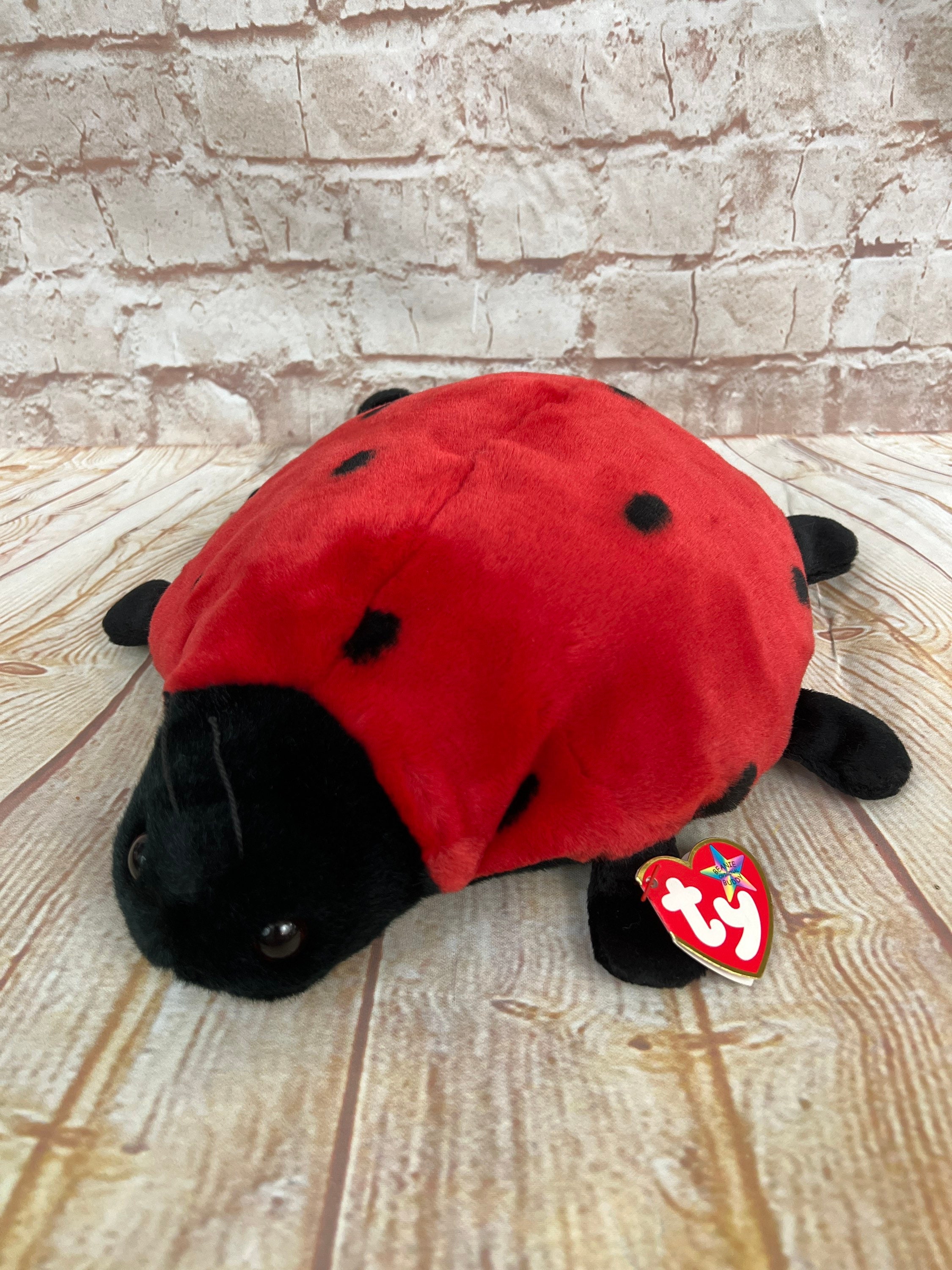 Vintage 1999 TY Lucky the Red Ladybug Plush Stuffed Animal the - Etsy