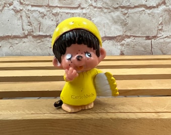 Vintage 1979 Snuggler Sleepy Monchhichi Sekiguchi Mini PVC Miniature Figure Toy Figurine