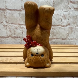Vintage 1982 Lucy & Me Enesco Ceramic Bear Figurine