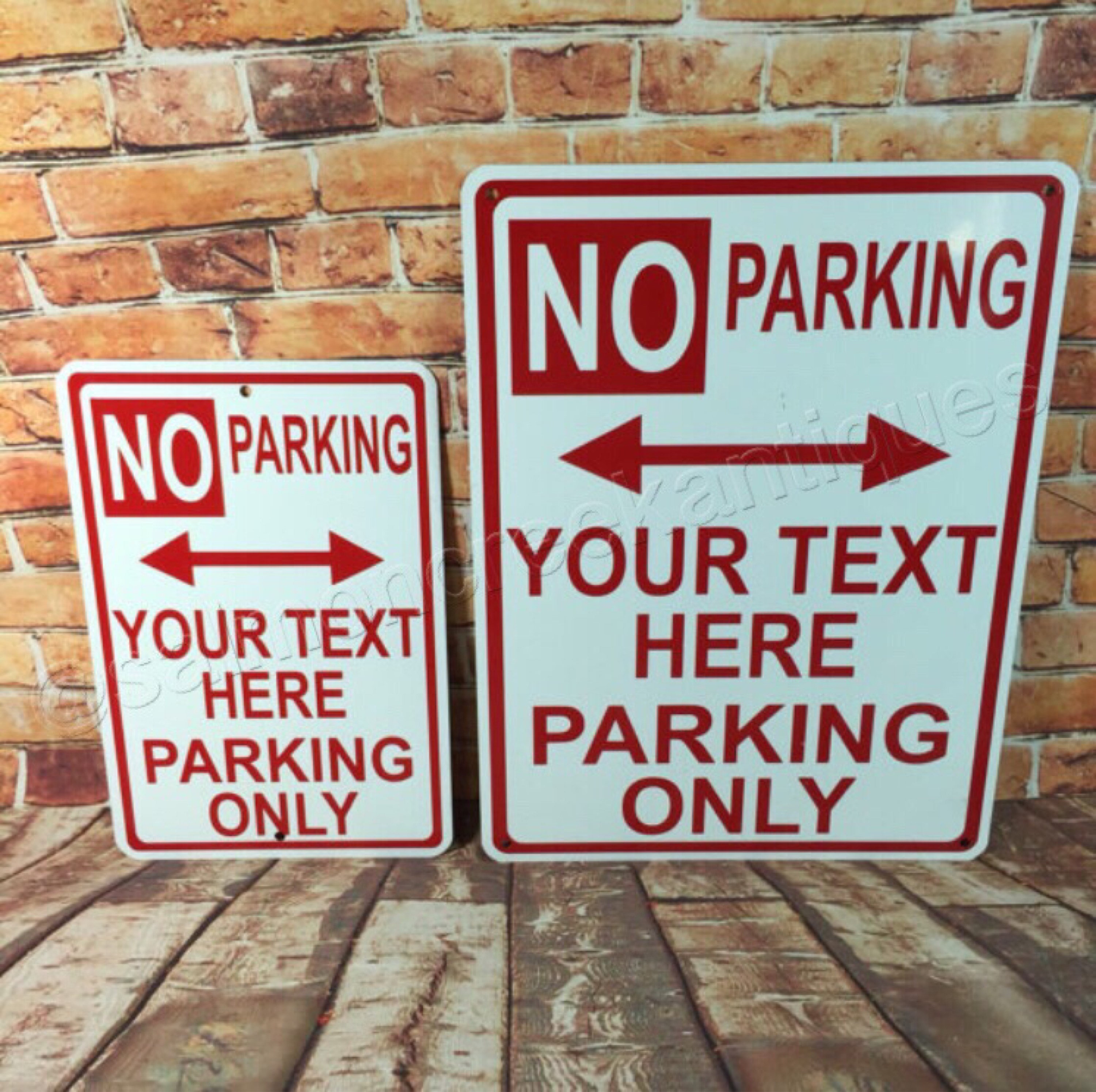 CUSTOM No Parking Metal Traffic Sign - Custom-made Personalized Sign ...