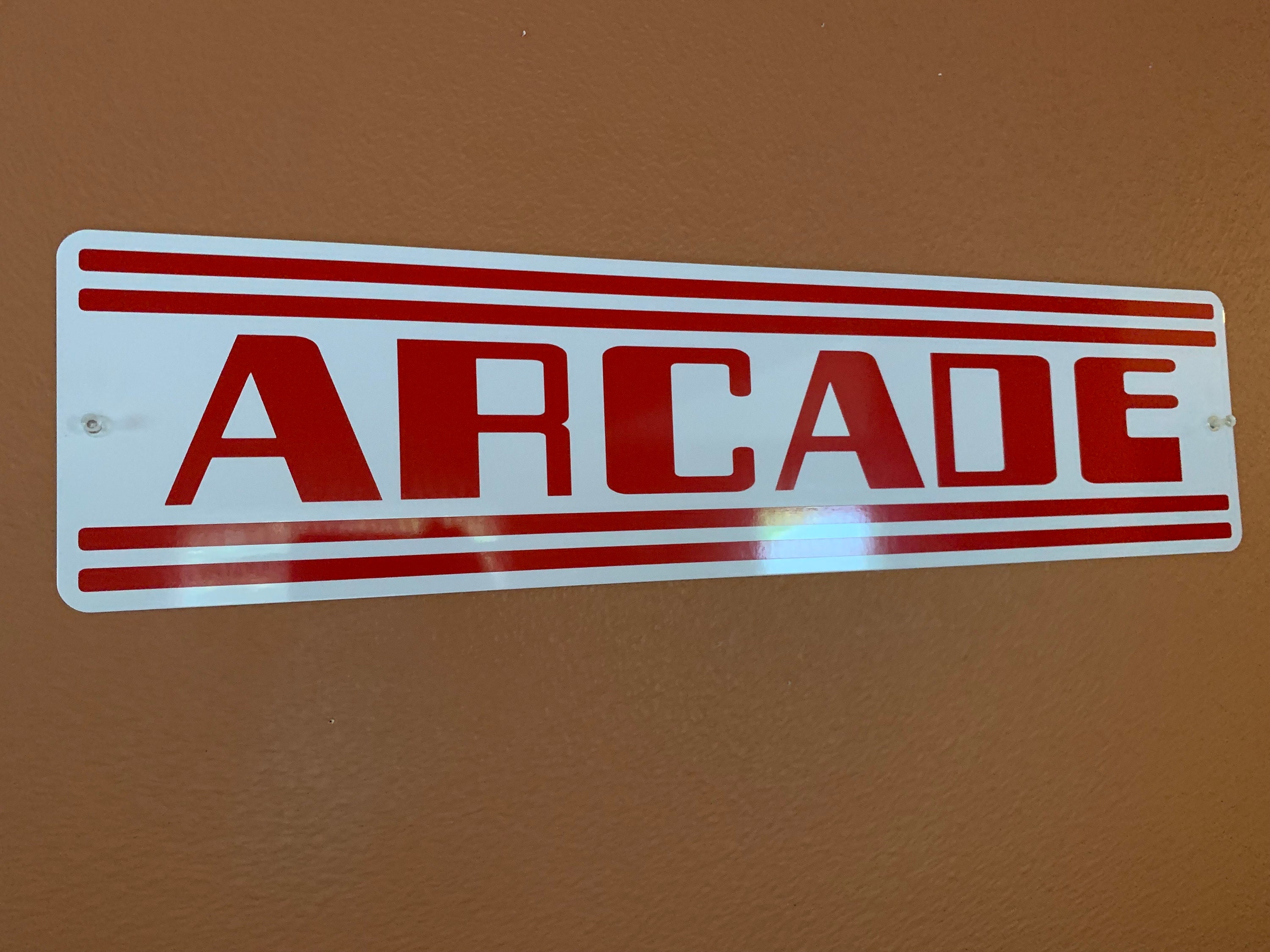 ARCADE Mini Video Game Room Metal Sign 3