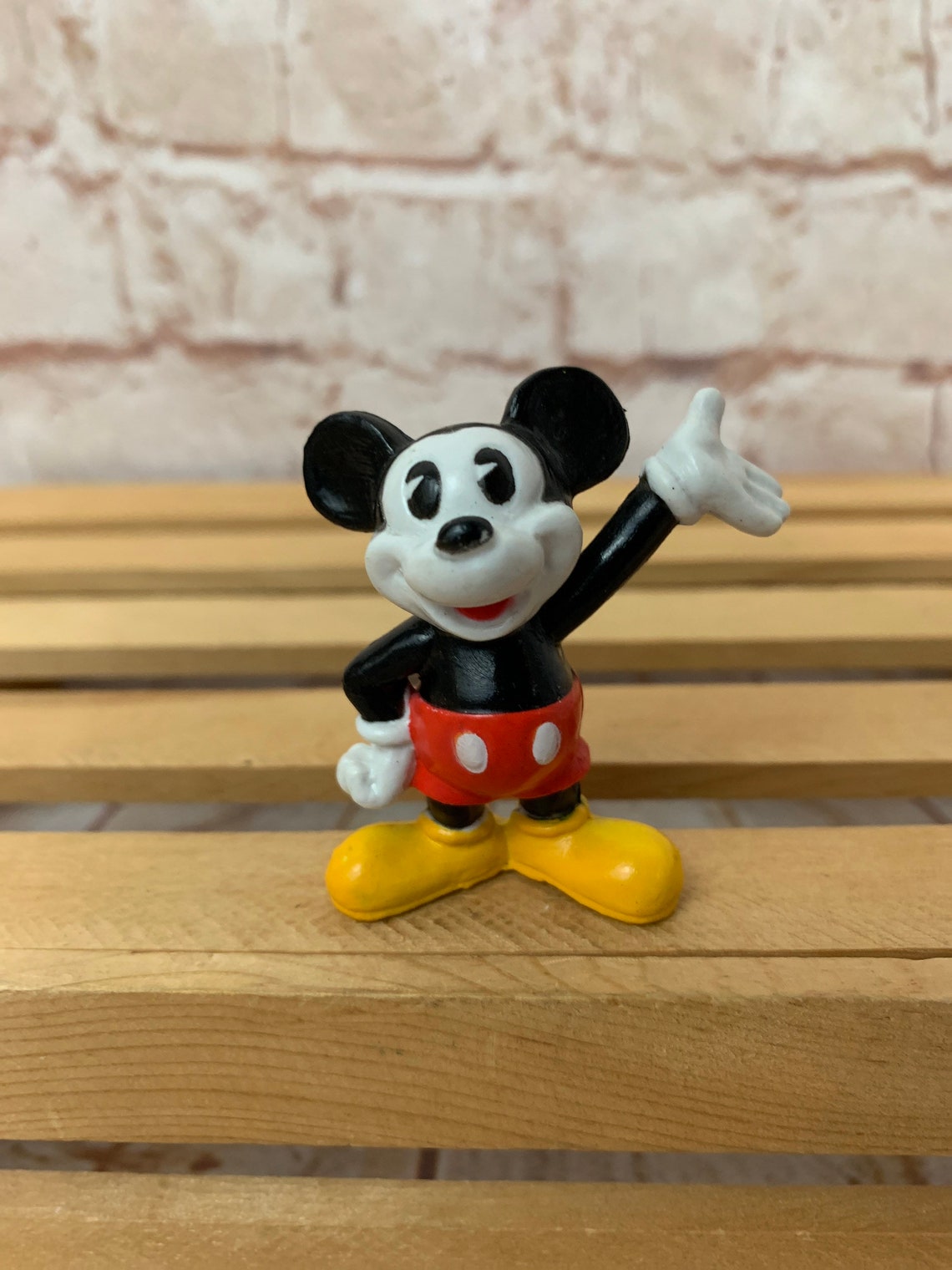Vintage Disney Mickey Mouse Pieeyed Mini PVC Miniature 2 Etsy