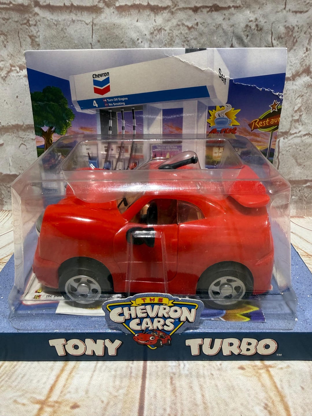 Vintage the Chevron Cars Tony Turbo Collectors Toy Car Vehicle - Red ...