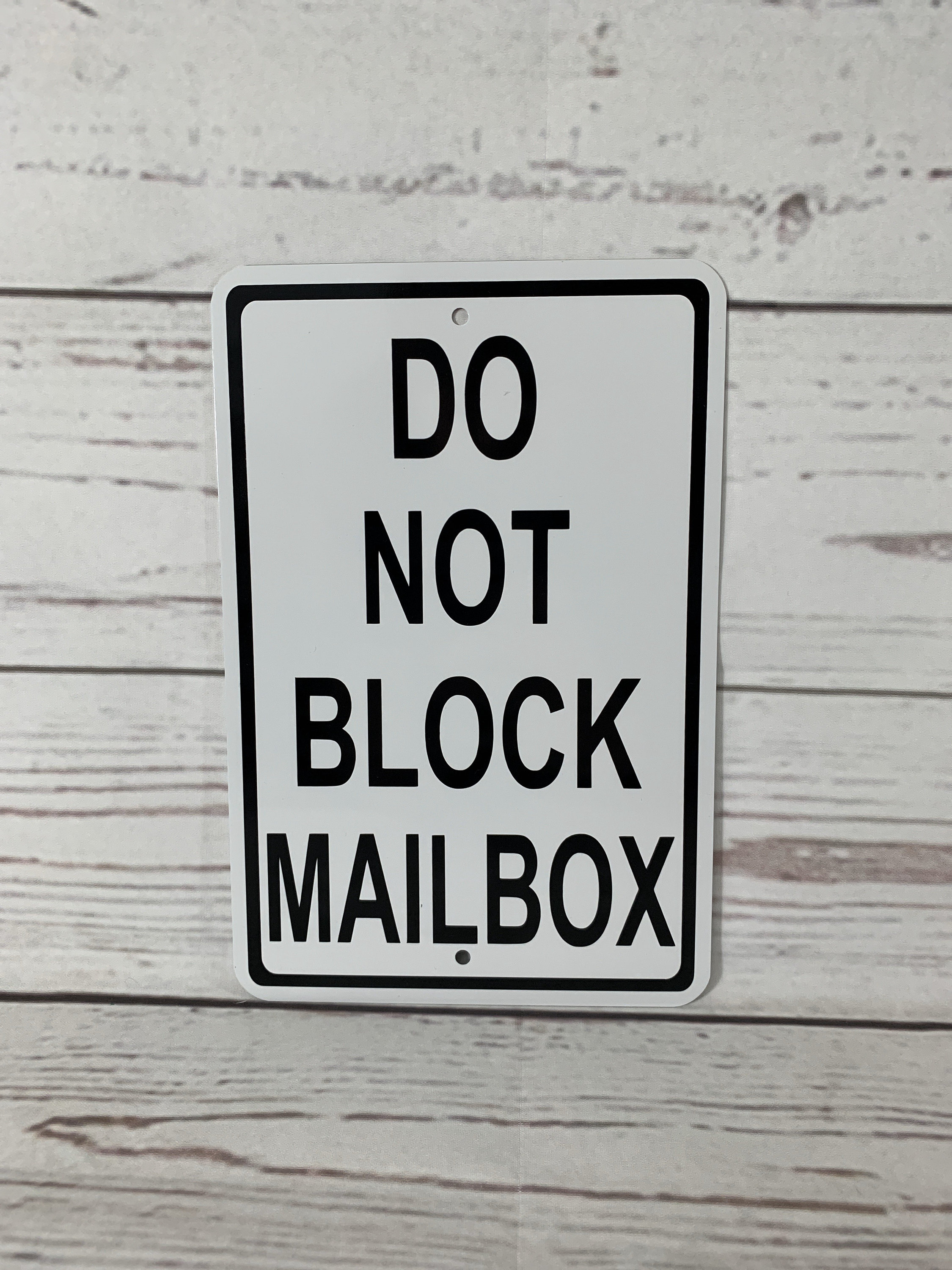 Do Not Block Mailbox Metal Street No Parking Property Sign NEW - (3 ...