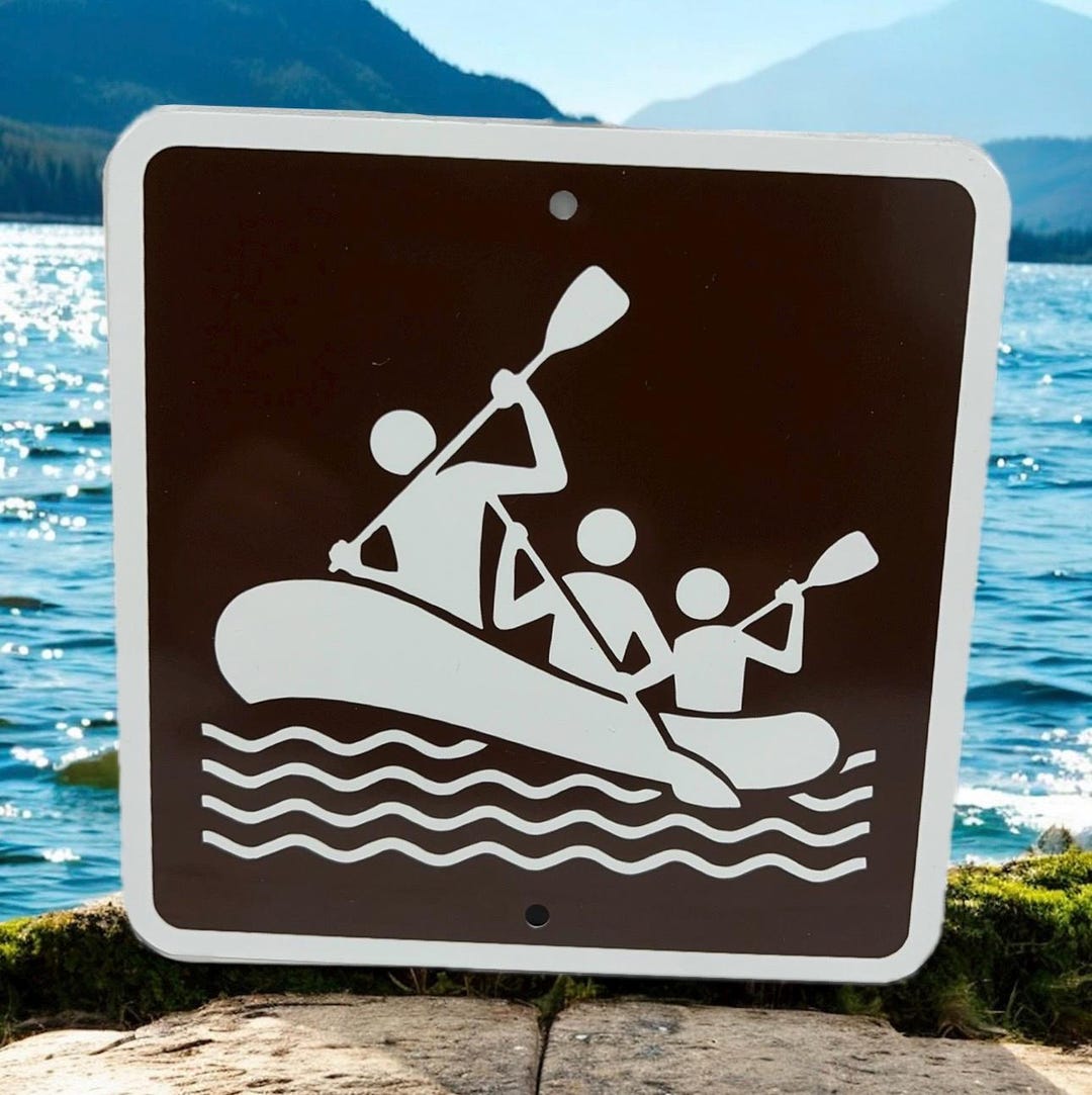 River Rafting Metal Sign: Parks & Recreation Decor - Etsy