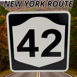 Custom New York Route Sign: Personalized Metal Highway Sign