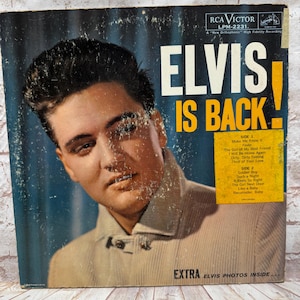 Vintage 1960 Elvis Presley &quot;Elvis is Back!&quot; Vinyl Record Album