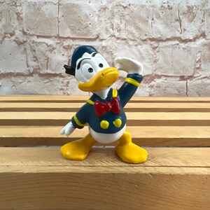 Vintage Donald Duck Disney miniatuur PVC minifiguur speelgoed uit Hong Kong 80s