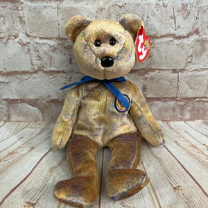 Vintage 2000 TY Clubby III The Beanie Babies Ty Official Club Bear Stuffed Animal Beanie Babies 8”