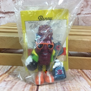 Vintage 1991 California Benny the Bowler &quot;Ben Indasun&quot; Mini PVC Miniature Action Figure Toy 2.25&quot; by Applause New Mint in package
