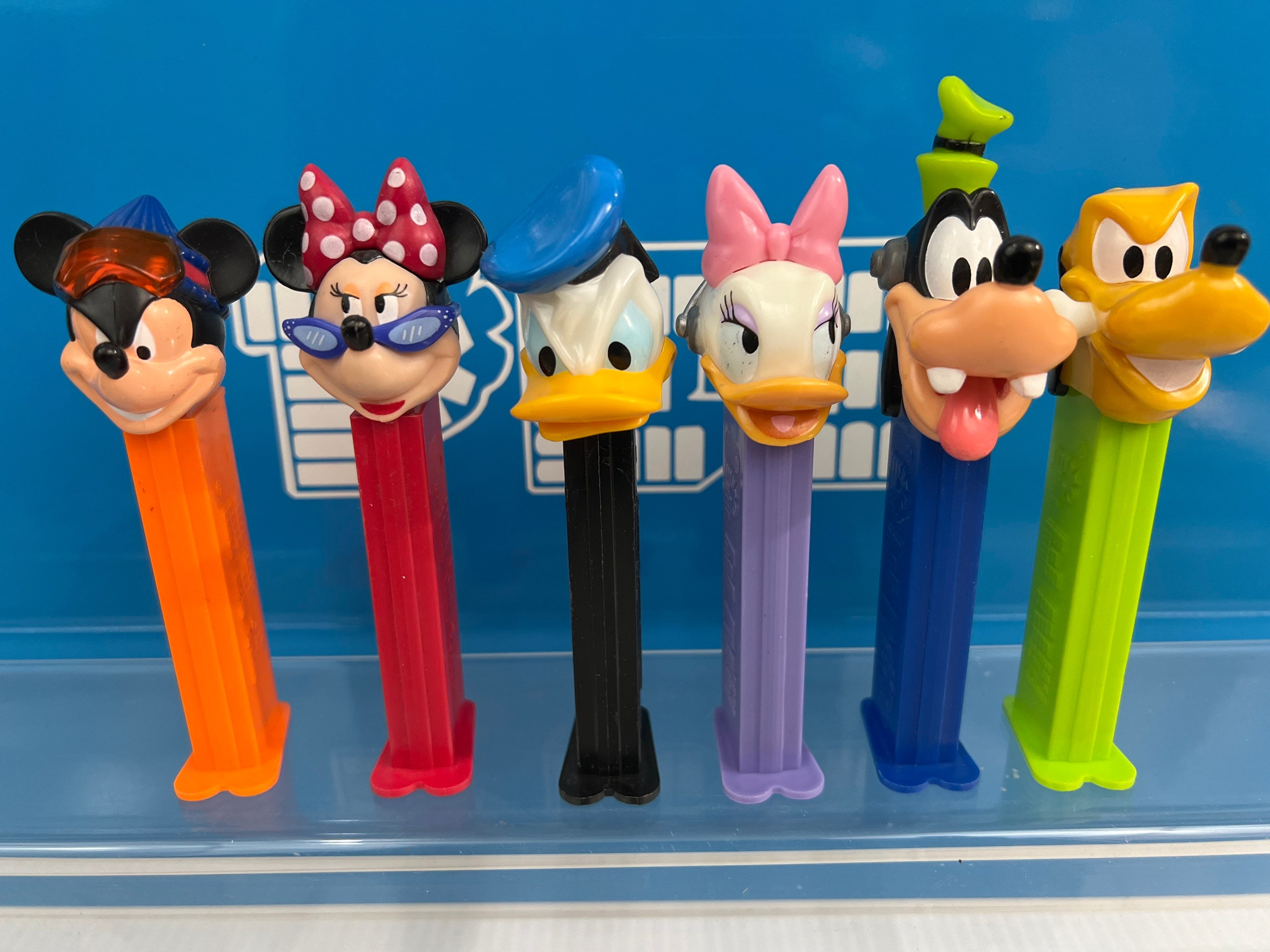 Set of 6 Disney Mickey Mouse Extreme PEZ Dispensers Lot Minnie 