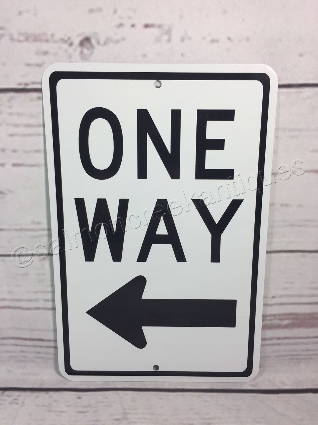 One Way Left Metal Street Traffic Direction Sign NEW (3 Sizes Available ...