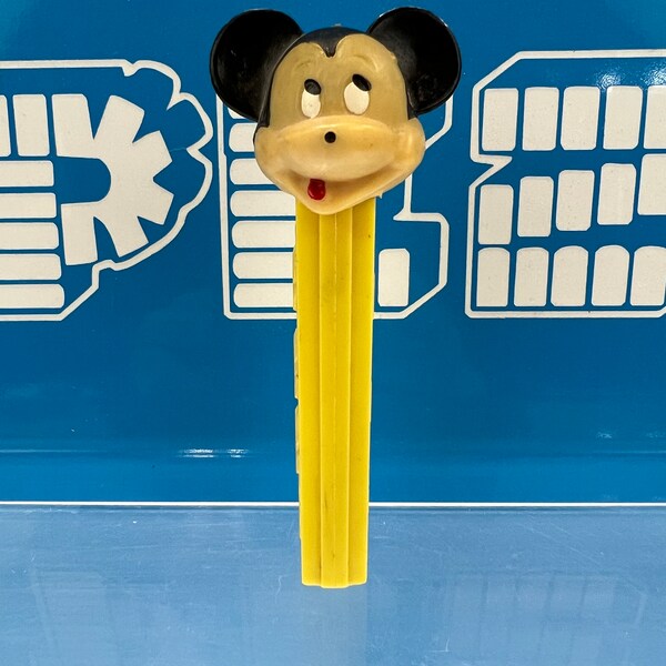 Vintage Mickey Mouse PEZ Dispenser As-Is 2.6 NF No Feet Stem Disney (damaged nose)