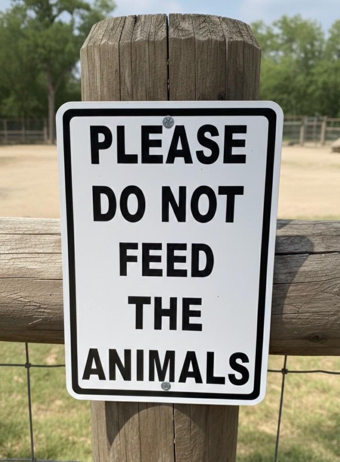 Please Do Not Feed the Animals Metal Farm Sign NEW - (3 Sizes Available ...