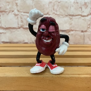 Vintage 1988 California Raisins &quot;Winking Man&quot; Mini PVC Miniature Action Figure Toy 2.5&quot; by Applause Rare!