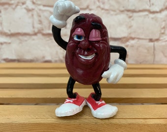 Vintage 1988 California Raisins &quot;Winking Man&quot; Mini PVC Miniature Action Figure Toy 2.5&quot; by Applause Rare!