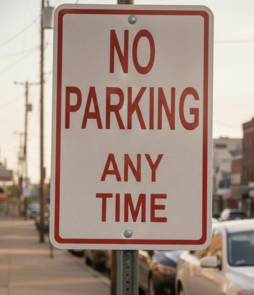 No Parking Anytime Metal Traffic Sign NEW - (3 Sizes Available) - Etsy