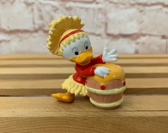 Vintage 1986 Huey Duck PVC Figurine: Ducktales Adventure Toy