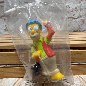 Vintage 1990 Homer Simpson Camping Toy - Burger King Kids Club - New