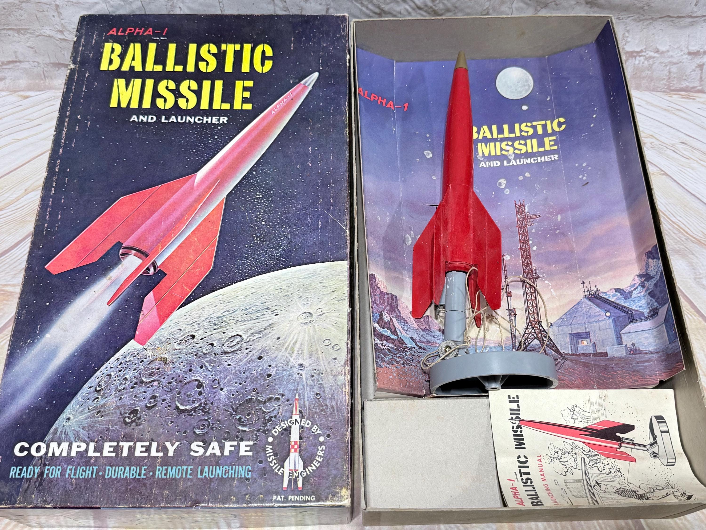 べスティックミサイル Vintage 1958 Alpha 1 Ballistic Missile Launcher Model Kit #105