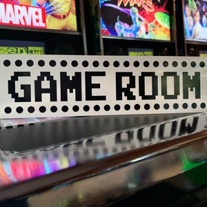 Game Room Mini Metal Sign 3&quot;x12&quot; NEW