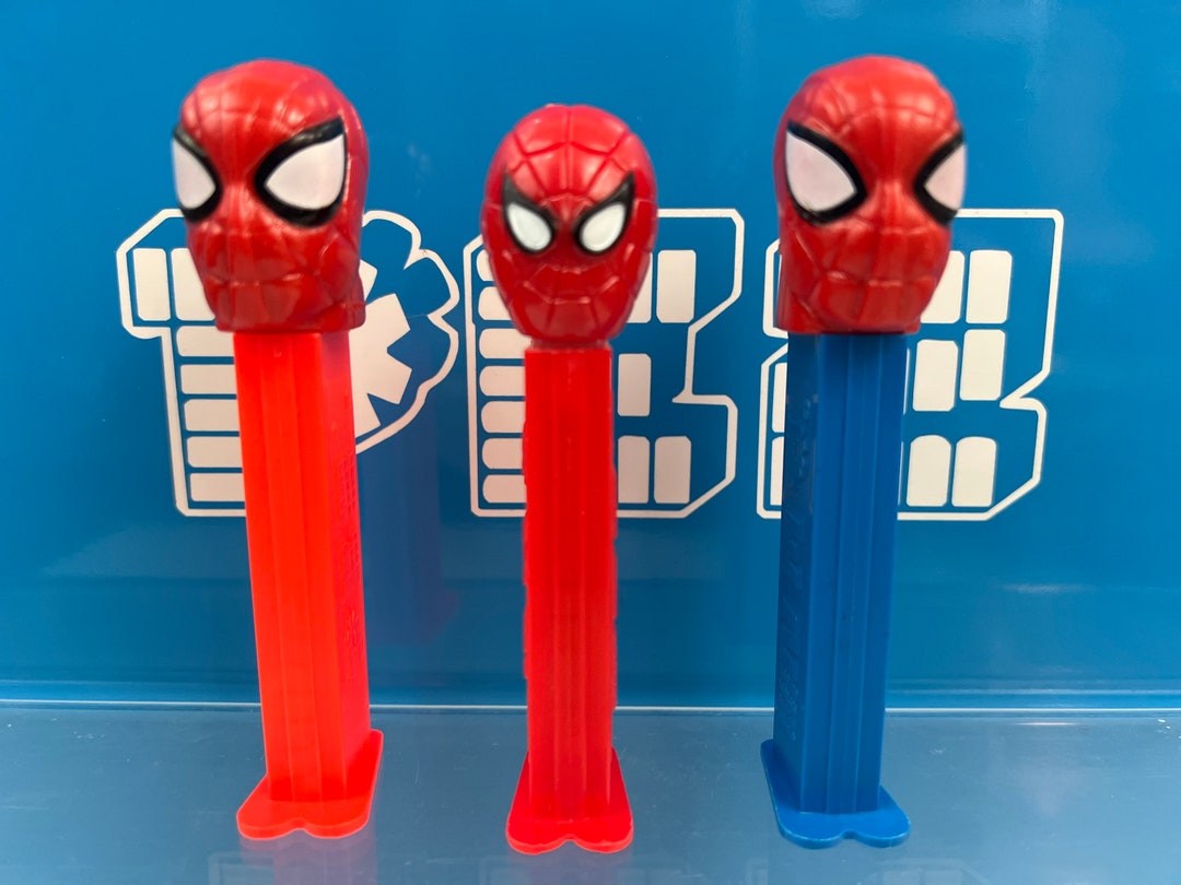 Vintage Set of 3 Different Spiderman PEZ Dispensers Marvel