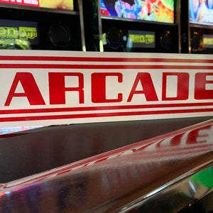 ARCADE Mini Video Game Room Metal Sign 3&quot;x12&quot; NEW