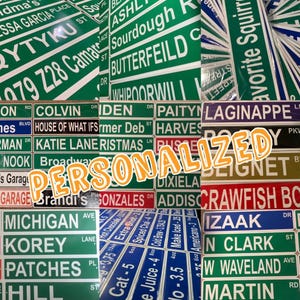 Custom Name Your Text Street Road Mini METAL Sign 3&quot;x12&quot; Personalized! You choose Name!