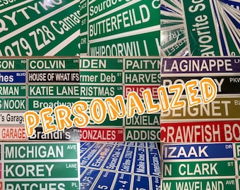 Custom Name Your Text Street Road Mini METAL Sign 3&quot;x12&quot; Personalized! You choose Name!
