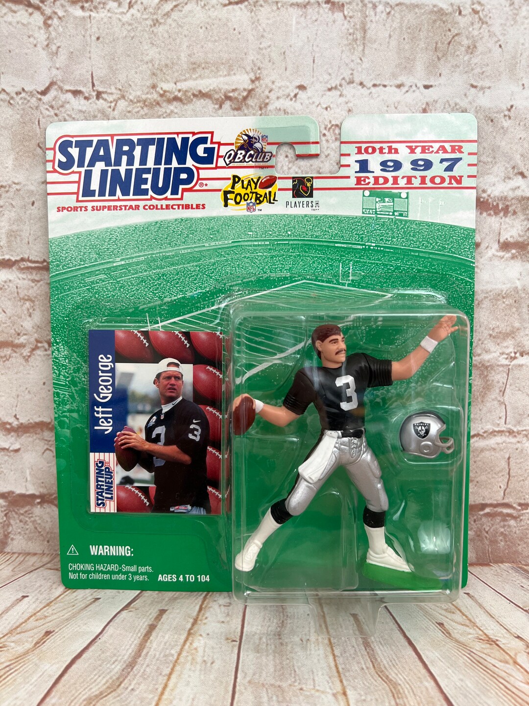 Vintage 1997 Starting Lineup Jeff George NFL Football Oakland Raiders Action Figure by Kenner SLU NEW on Card Etsy