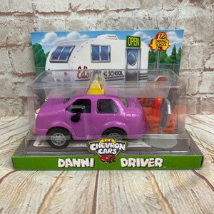 Vintage Chevron Cars Danni Driver Toy Car - New in Box
