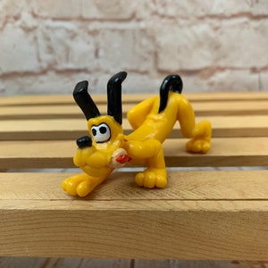 Vintage Pluto Dog Disney Miniature PVC Mini Figure Toy by applause 1980’s