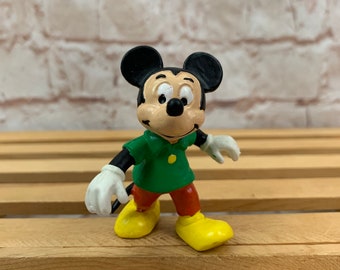 Vintage Mickey Mouse-beeldje: groen shirt, Bully West-Duitsland