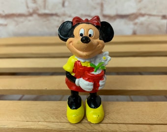 Vintage Disney Mickey Mouse waving hand Mini PVC Miniature 2\u201d Action Figure Toy Figurine Hong Kong