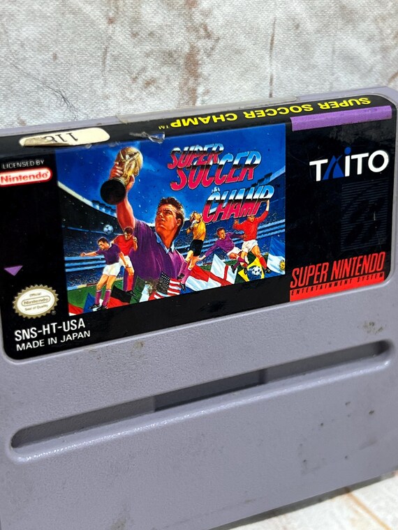 Jeu Super Nintendo (USA) – SUPER SOCCER CHAMP – Cartouche Seulement – Bon état