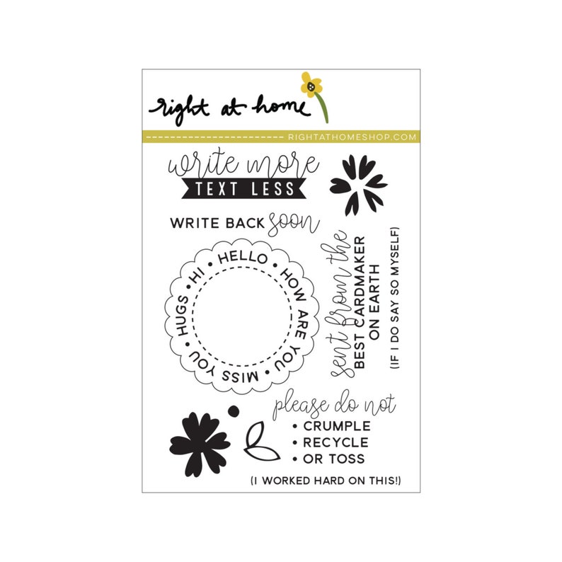 Happy Mail Year 3 Stamp Set by Right at Home Shop
