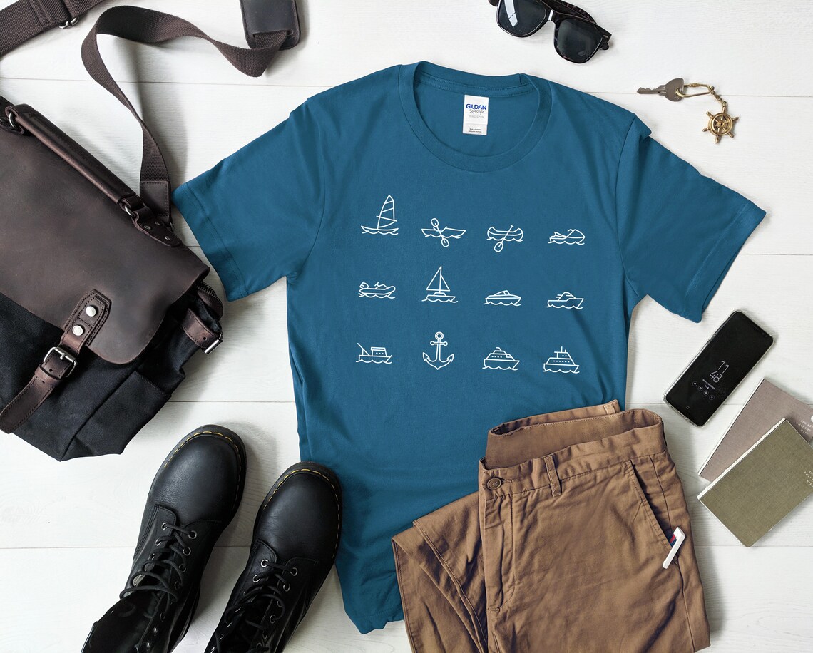Boating T Shirt Watersports Tshirt Yachting cruise canoe Etsy