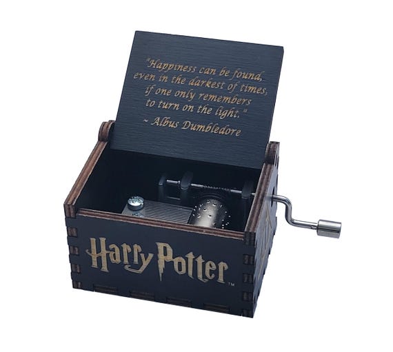 Harry Potter Black Mini Music Box, Featuring Music of Hedwig's