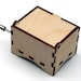 Blank Music Box, Birch Wood With a Hand Crank Music Box, You Select the ...