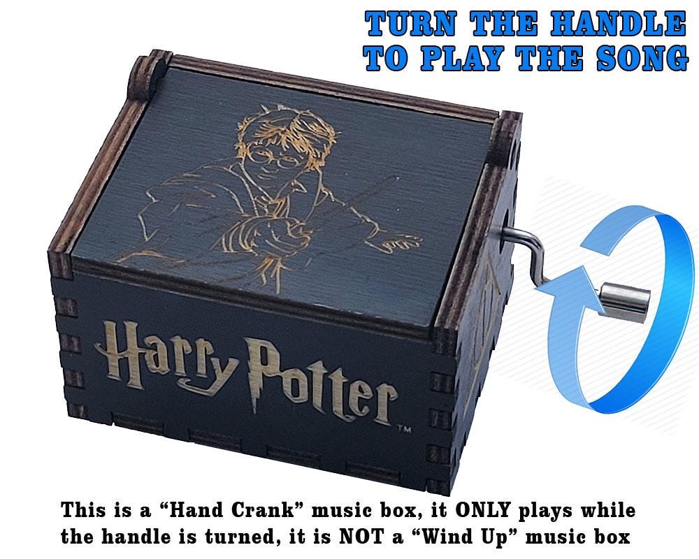 Harry Potter Black Mini Music Box, Featuring Music of Hedwig's