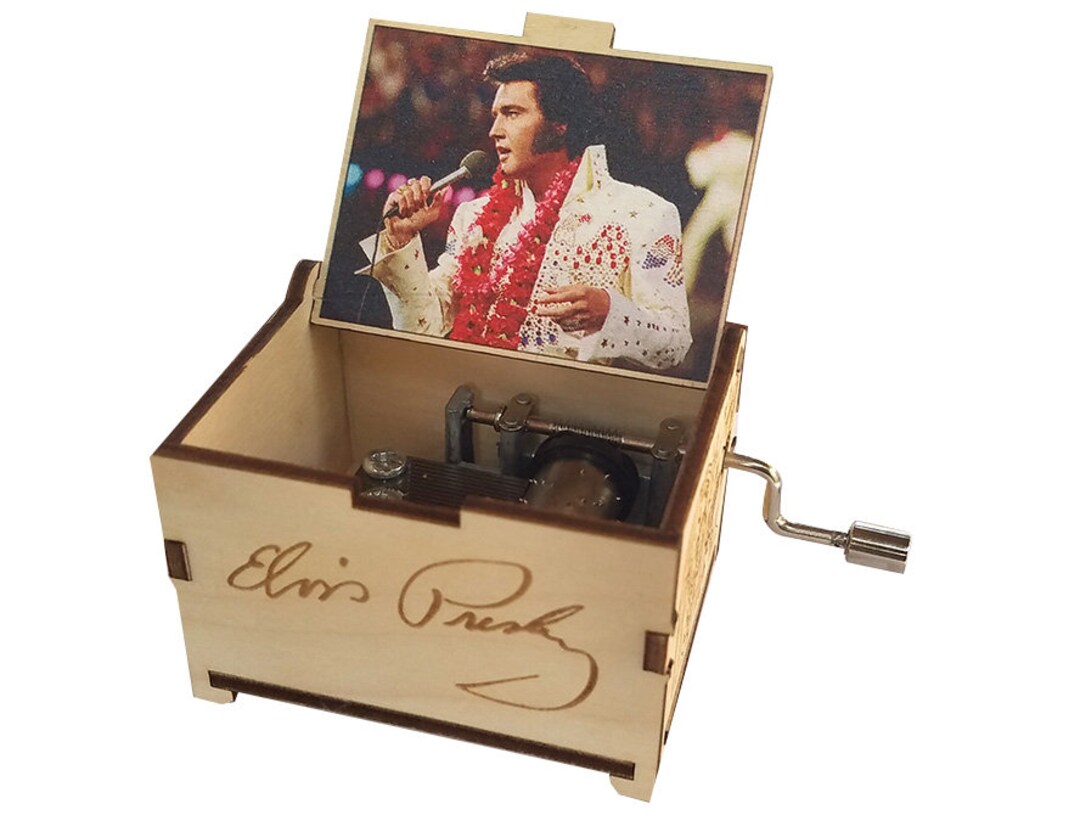 Elvis Presley Mini Music Box, "can't Help Falling in Love", UV Color
