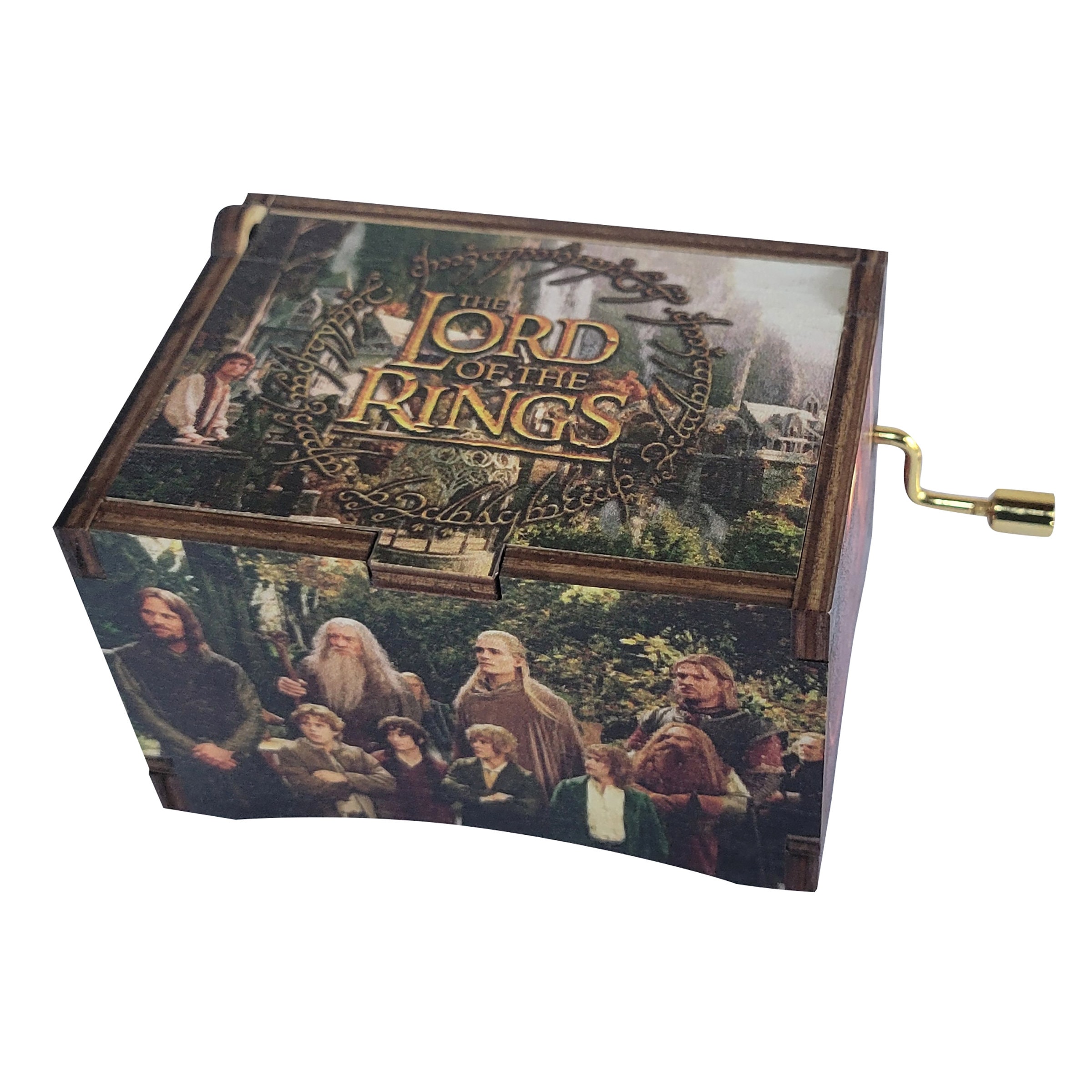 Lord of the Rings Music Box, "The Breaking of the Fellowship", Hand Crank Music Box