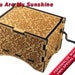 Damask Music Box, 'You Are My Sunshine', Laser Engraved Wood Hand Crank Music Box 
