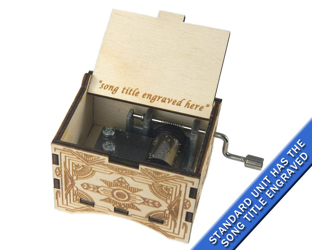 Vintage Music Box fur Elise Laser Engraved Wood Etsy