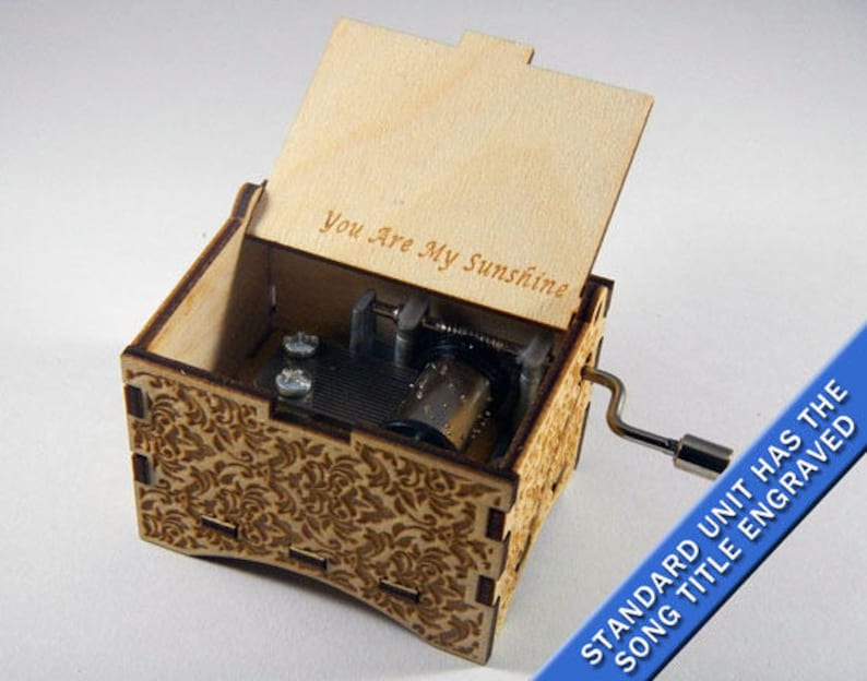 Music Box You Are My Sunshine Laser Engraved Etsy